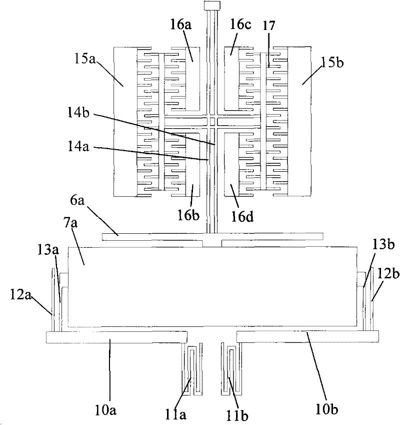 Two-axis resonant silicon micro-accelerometer