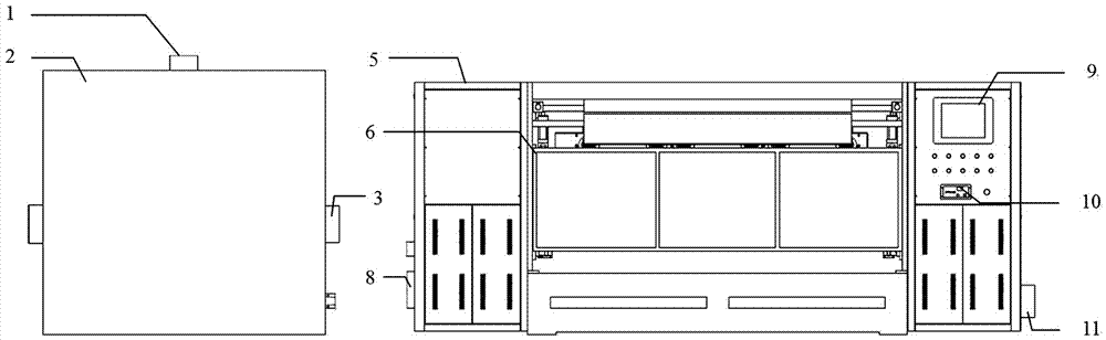 Uniform discharge low-temperature plasma fabric processing device and method under intelligent atmospheric pressure