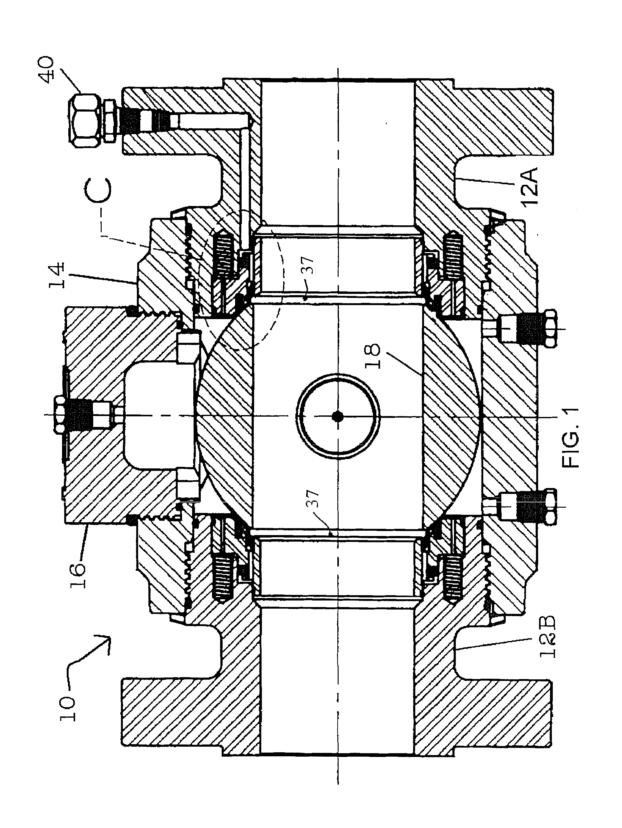 Pigging ball valve