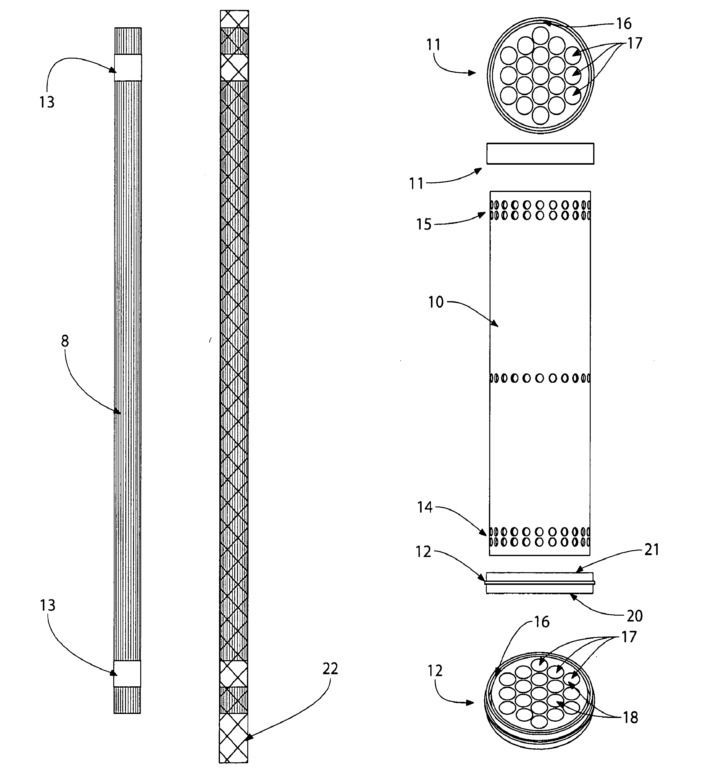 Hollow fiber cartridges and components and methods of their construction