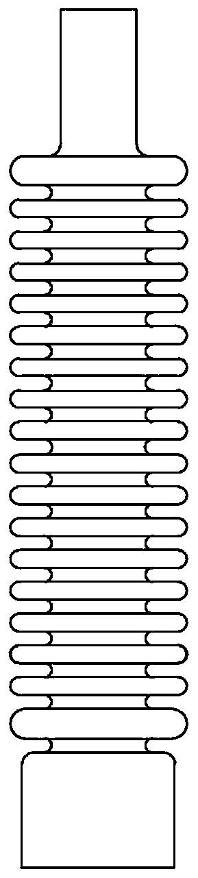 Corrugated pipe type self-adjusting J-T refrigerator