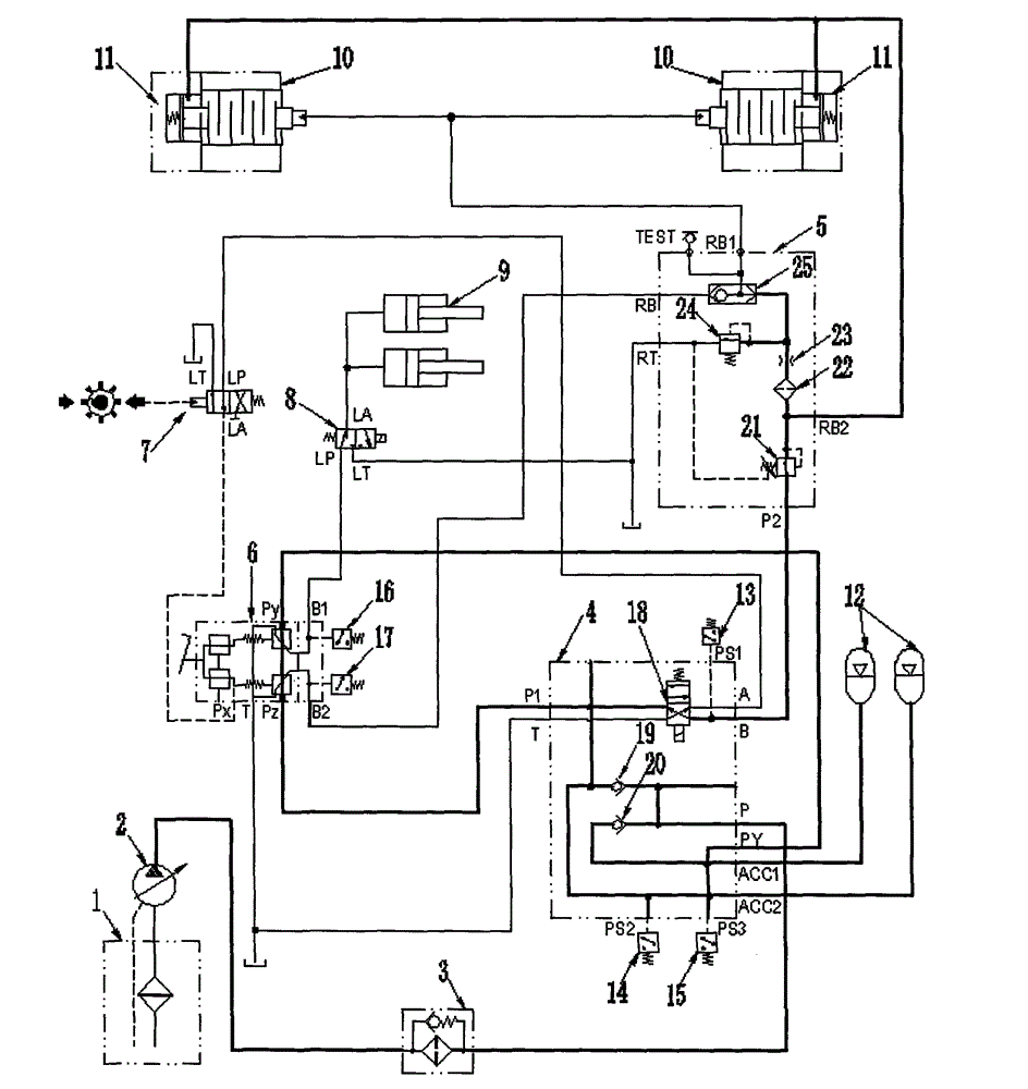 Braking device of heavy-duty mining dump truck