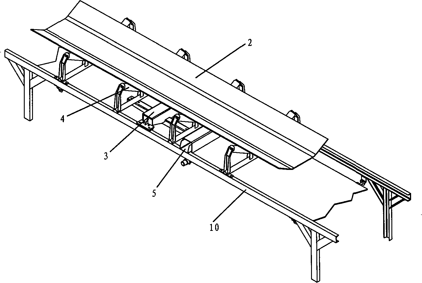 Belt scale weighing synchronous peeling method and synchronous peeling belt scale