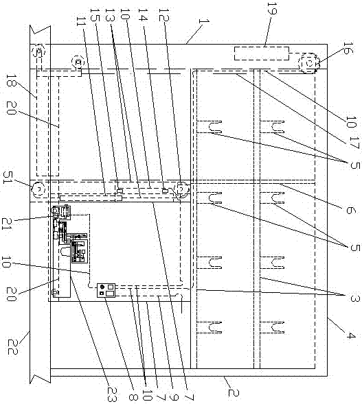 Overhead combined type intelligent stereoscopic bicycle garage