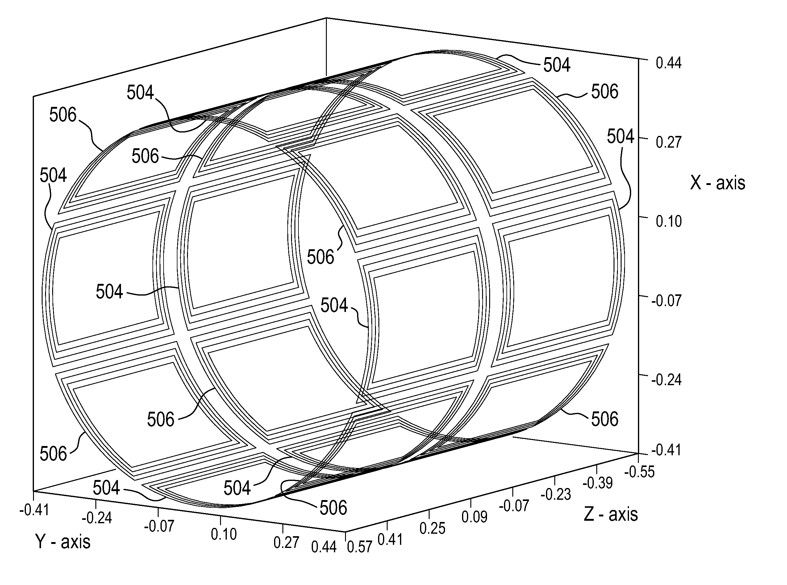 Tesseral shim coil for a magnetic resonance system