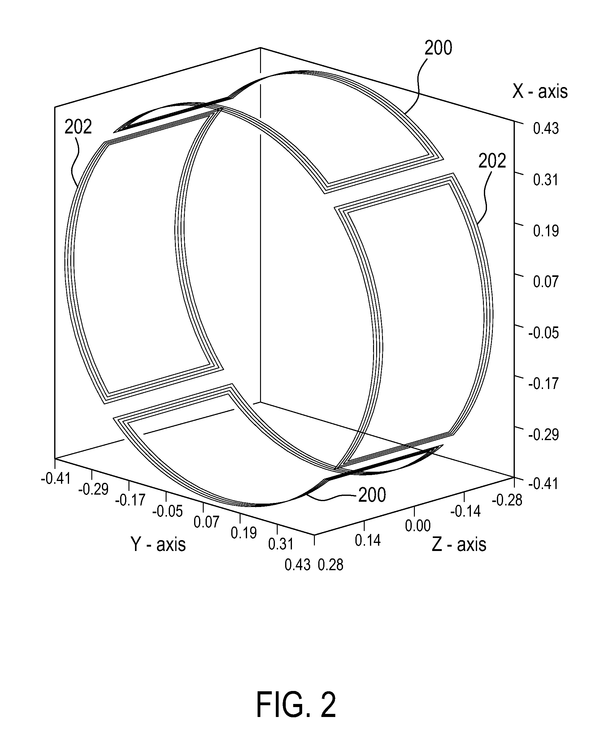 Tesseral shim coil for a magnetic resonance system