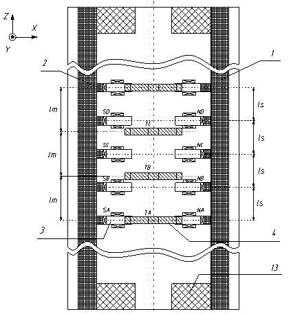 Magnetic suspension bilateral magnetic resistance driving type direct linear transmission device