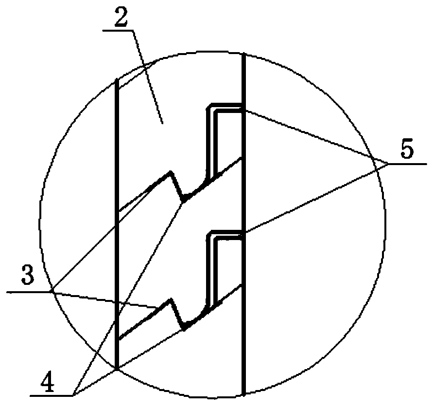 Micro-deformation self-adaptive inner ring wall structure