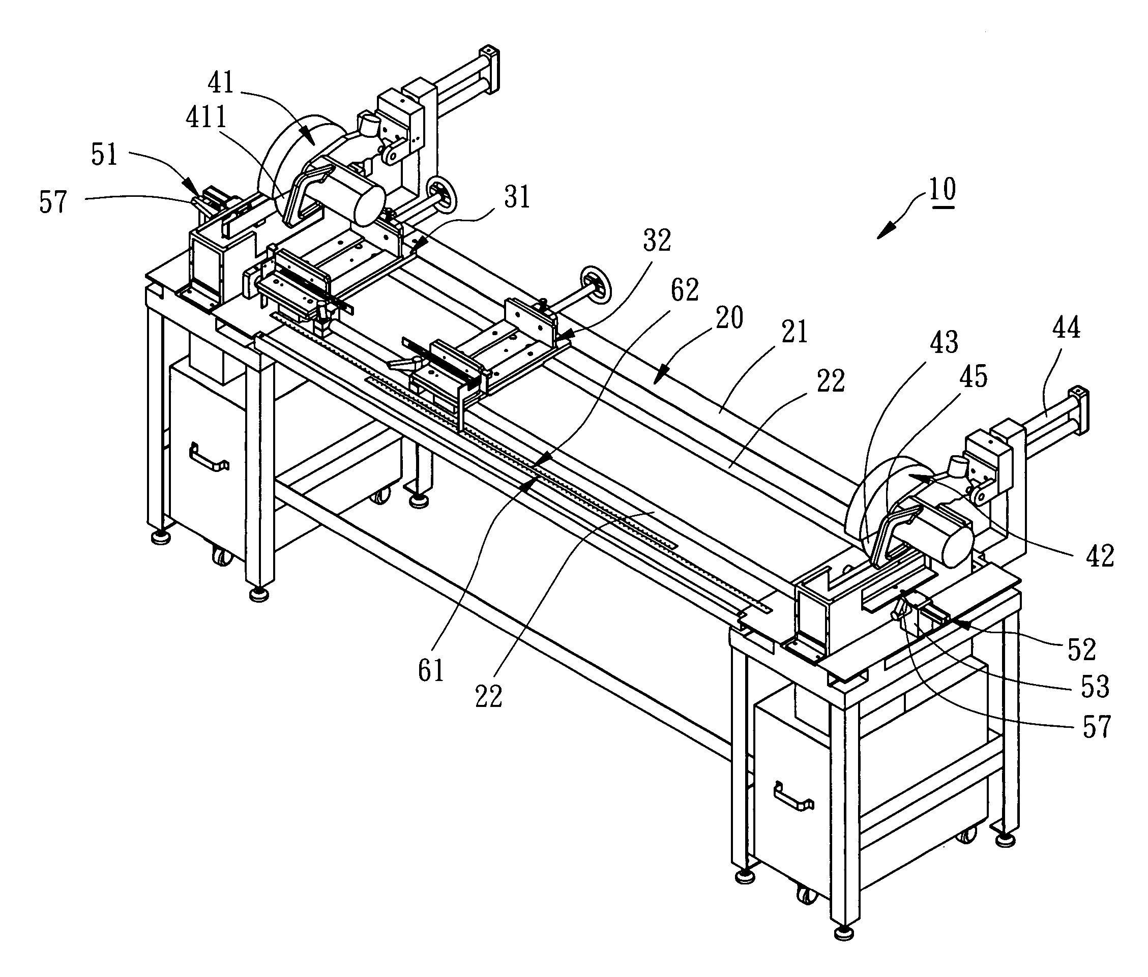 Window blind cutting machine