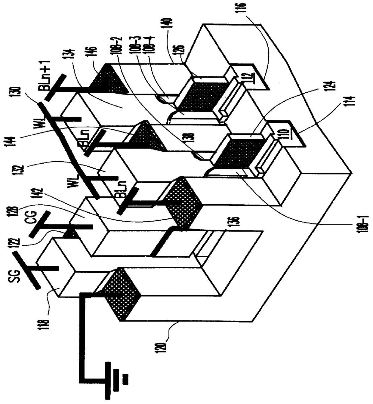 Two square NVRAM cell