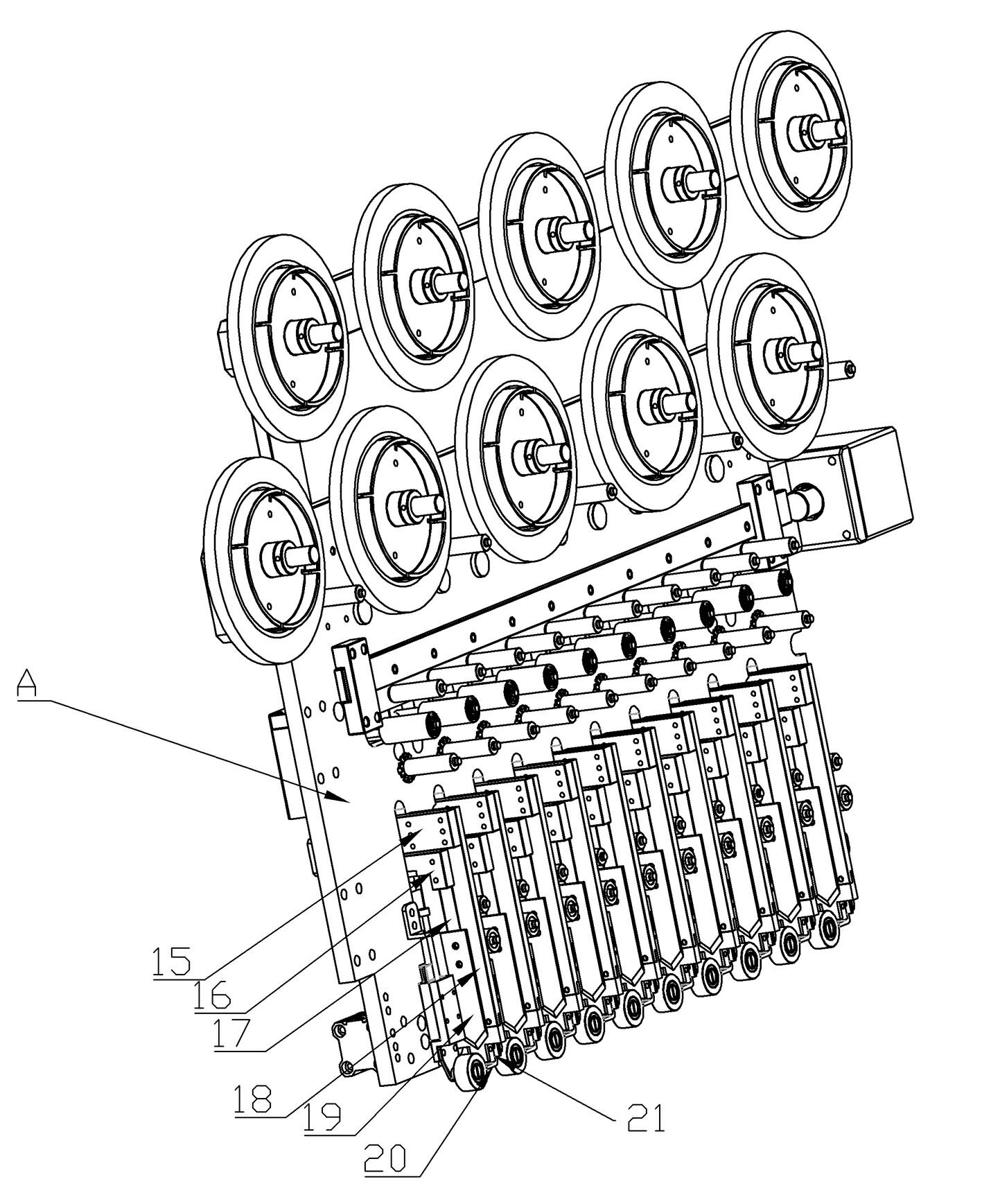 Rubber coating mechanism of high-speed automatic coil winding machine