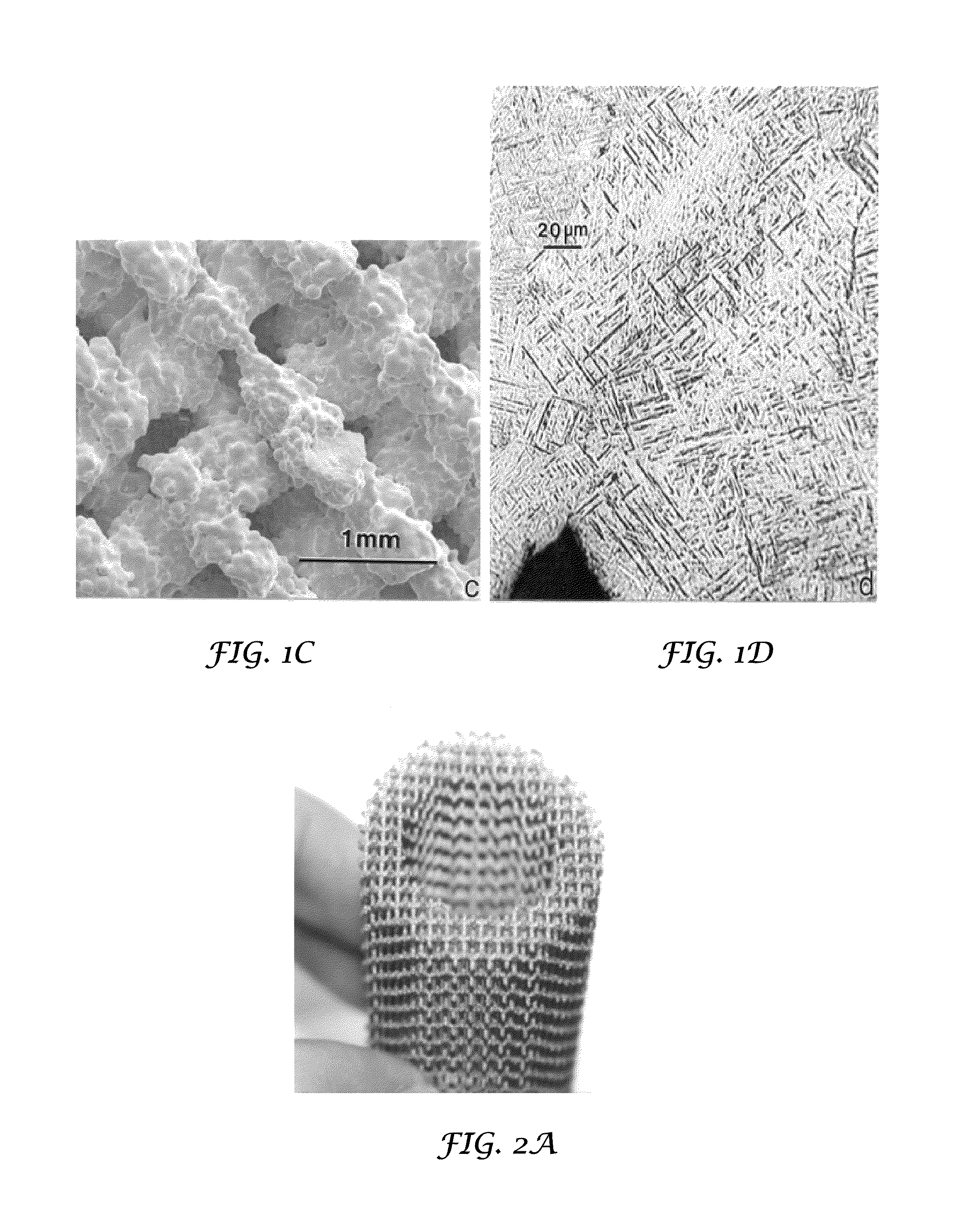 Reticulated mesh arrays and dissimilar array monoliths by additive layered manufacturing using electron and laser beam melting