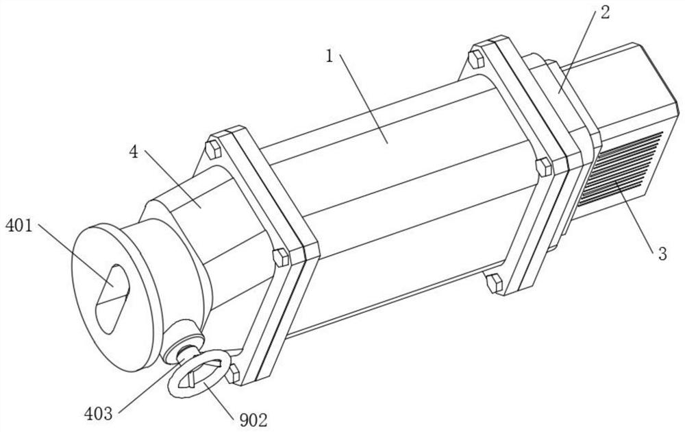 Pressurizing system of double-screw air blower