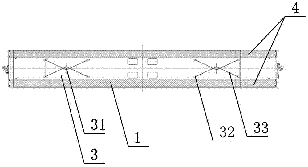 A wheeled vehicle railway transportation reinforcement device and method