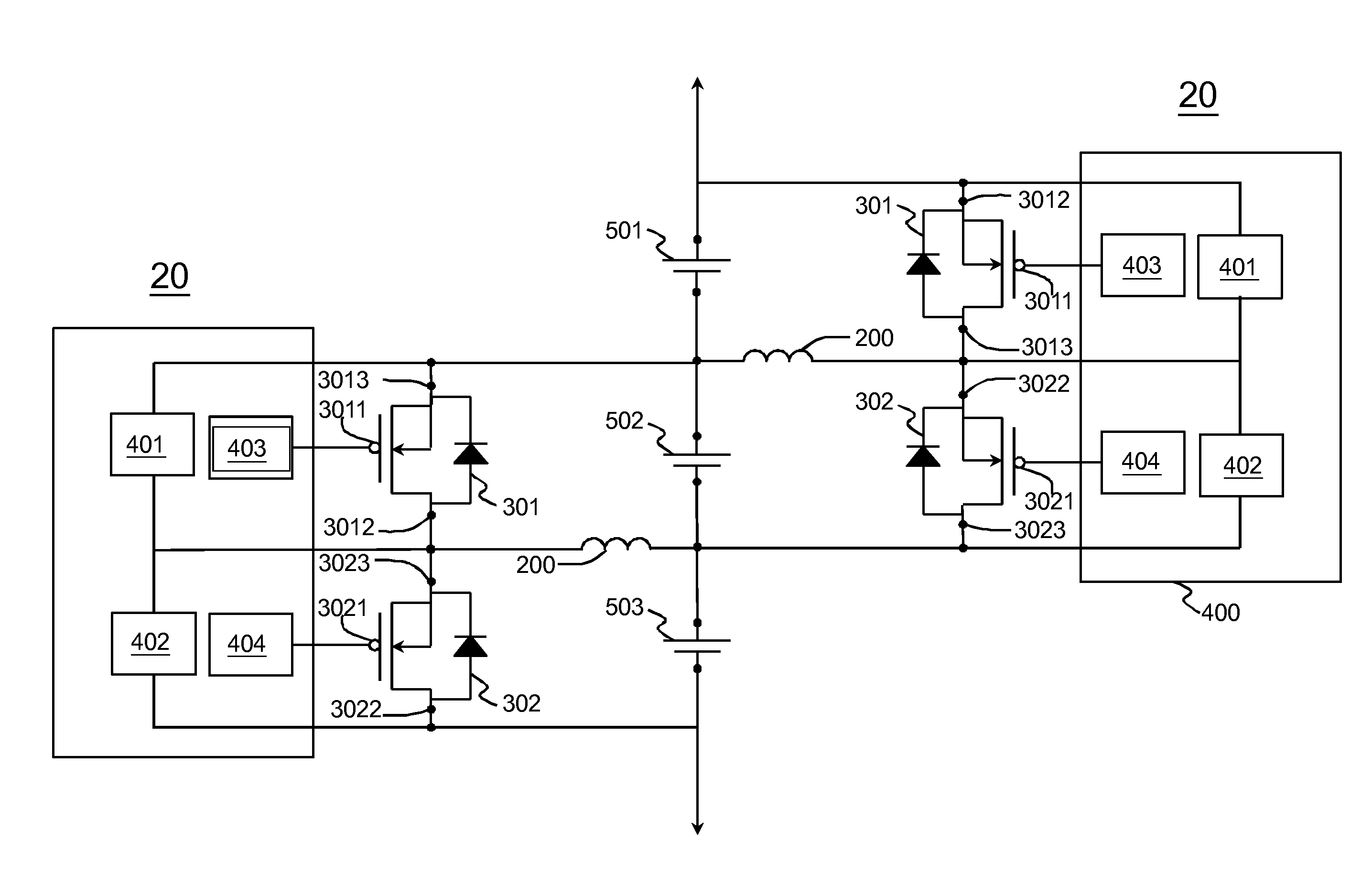 Control method for achieving power transfer between stacked rechargeable battery cells and power transfer circuit thereof