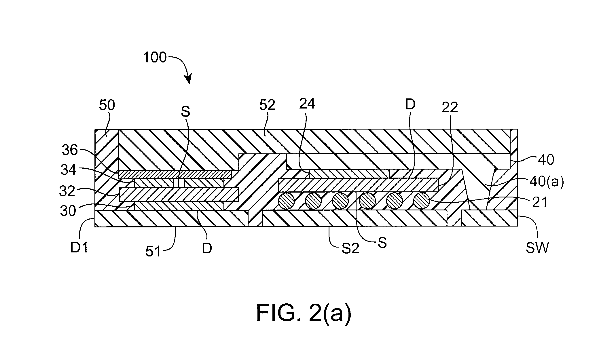 Semiconductor die package including multiple dies and a common node structure