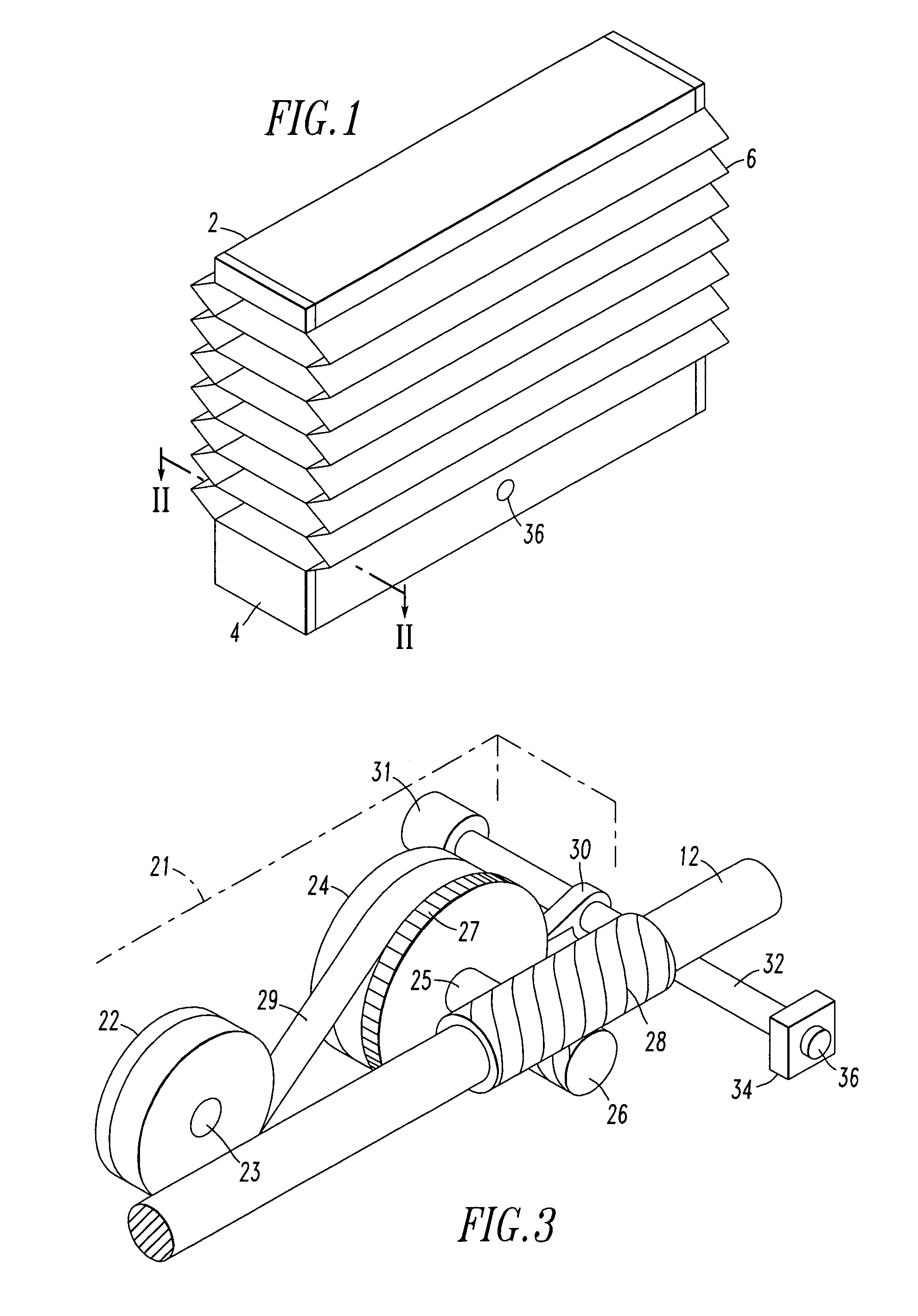 Cordless blind and operator device