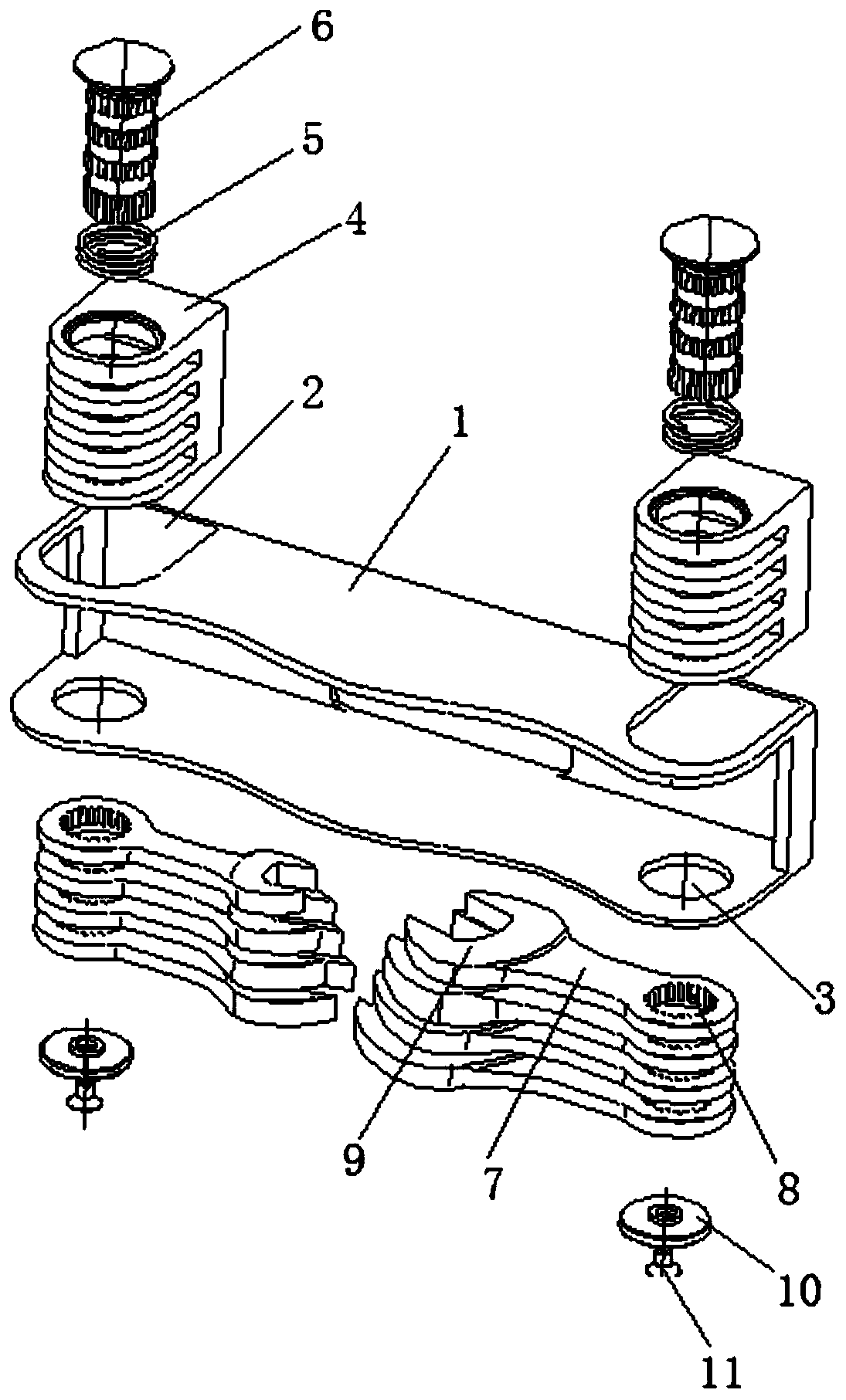 Multifunctional tool head shifting mechanism