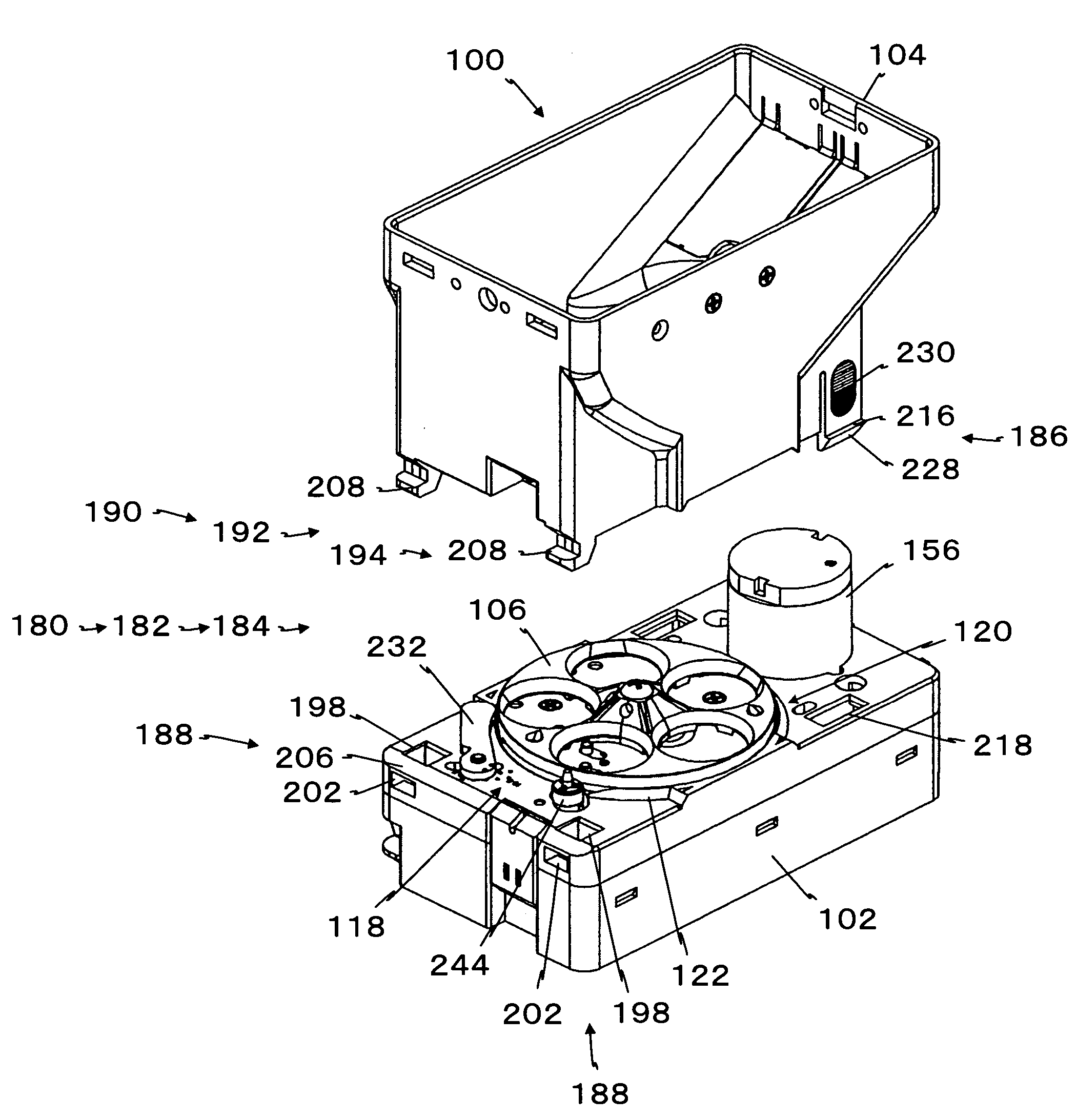 Coin receiving and disbursing apparatus