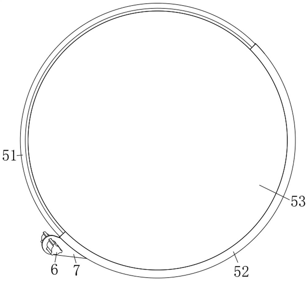 Sample layering treatment device for detecting argillaceous soil core column sample