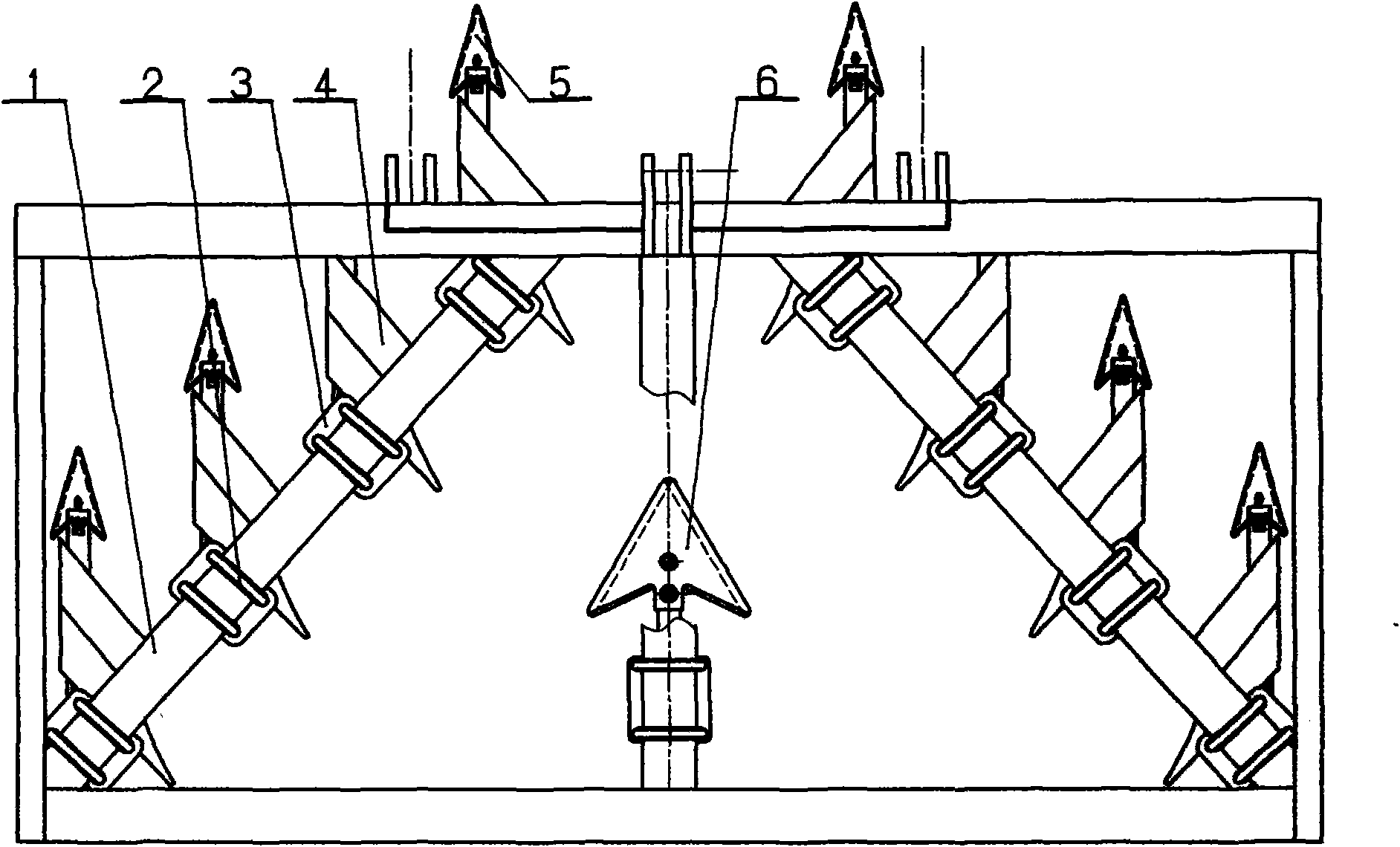 Two-way multi-share plough unit