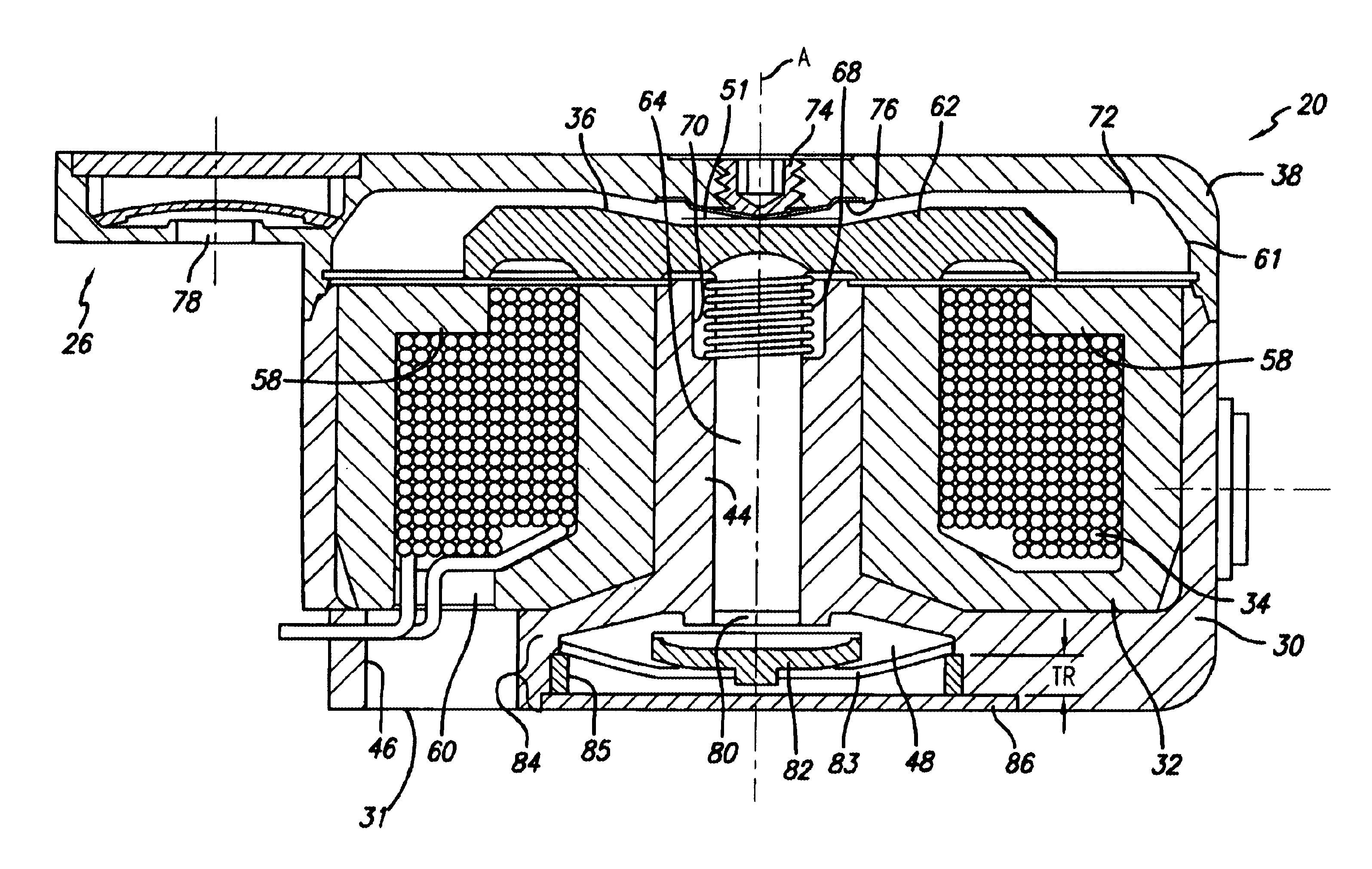 Infusion device and driving mechanism and process for same with actuator for multiple infusion uses