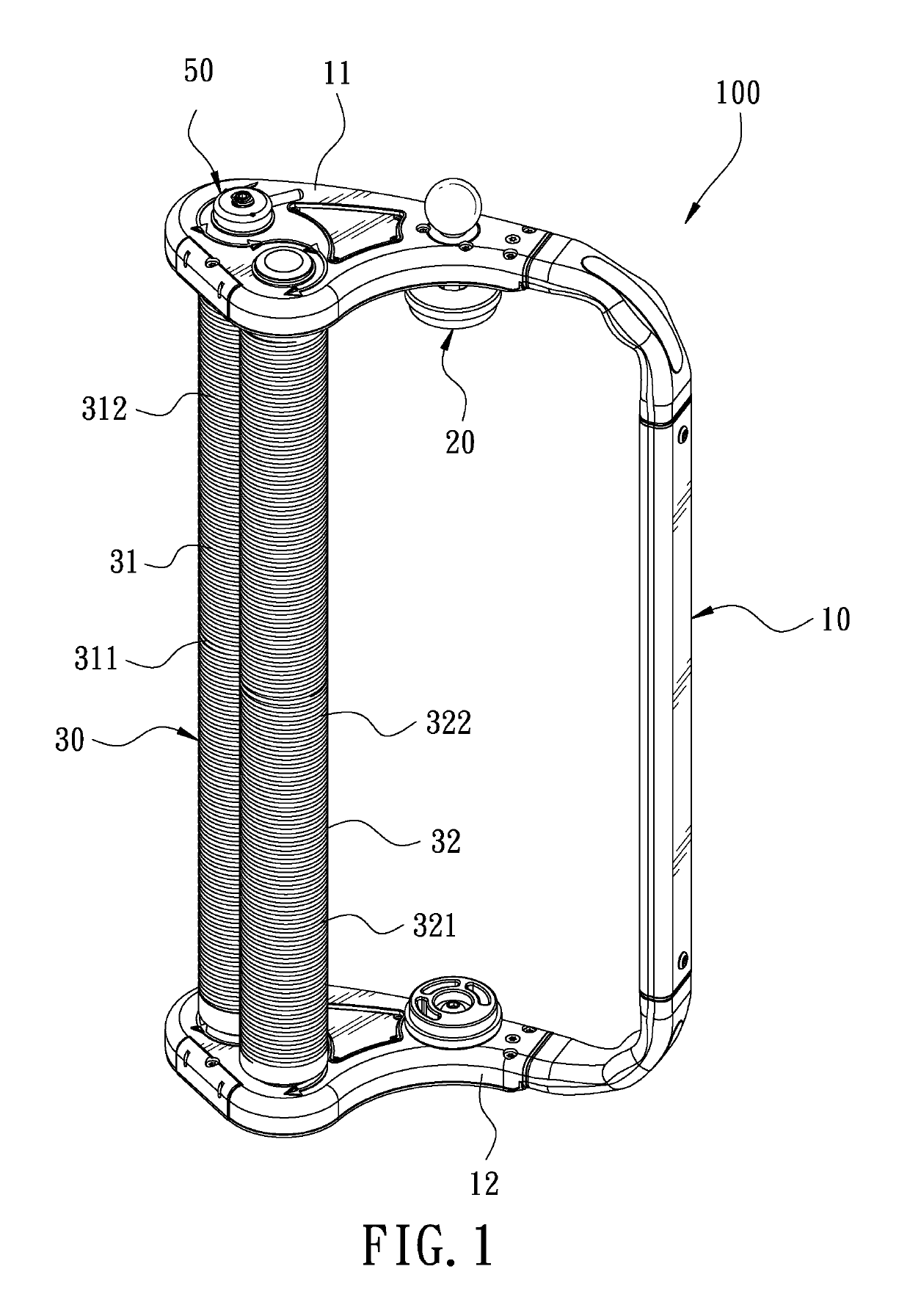 Stretch film dispenser with tension adjustment device