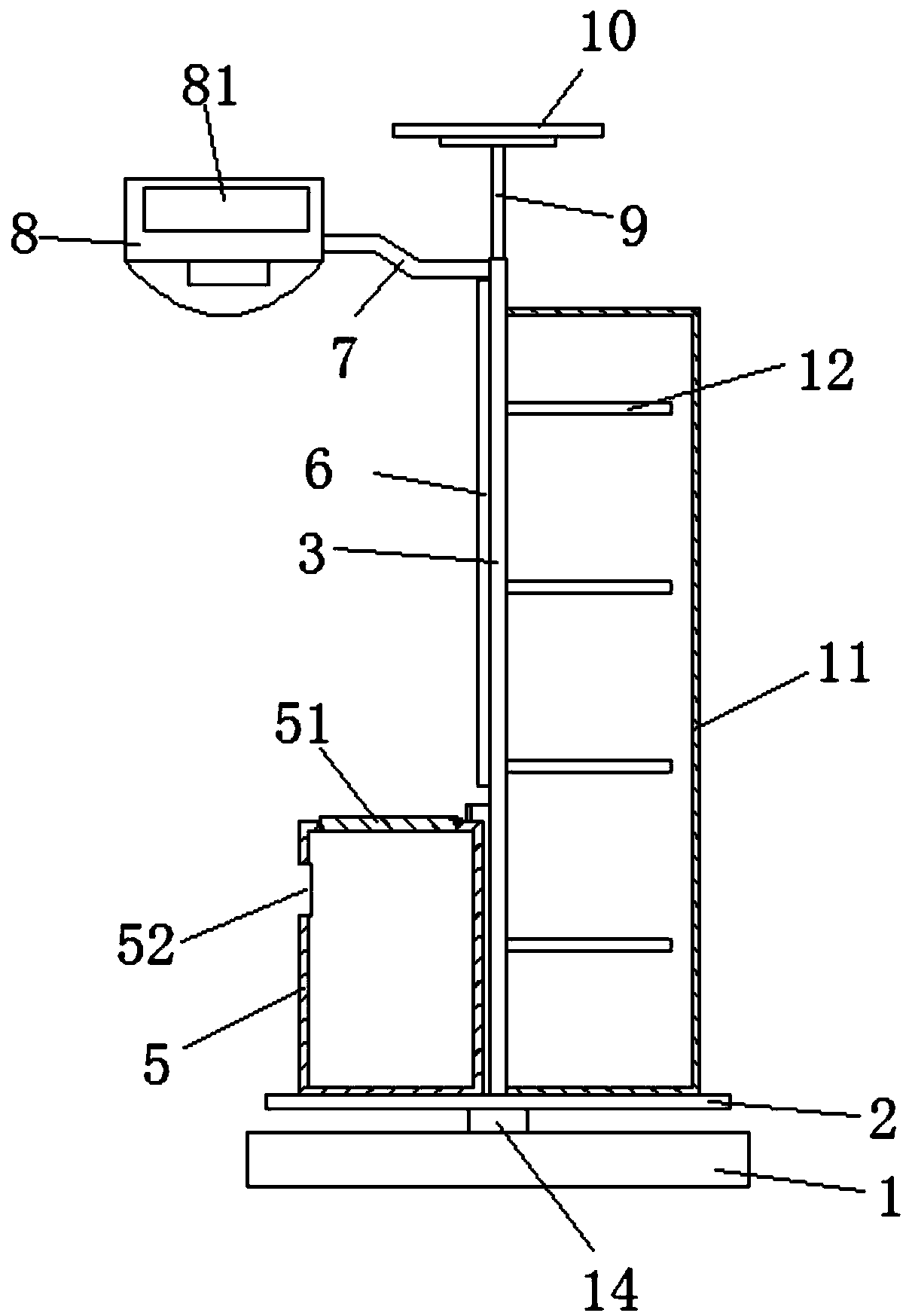 Multipurpose rotary goods shelf for gardens