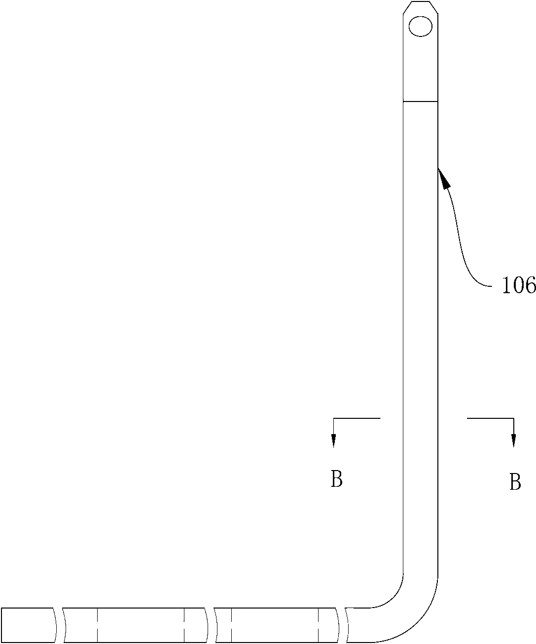 Grounding cutter of rail traffic grounding device