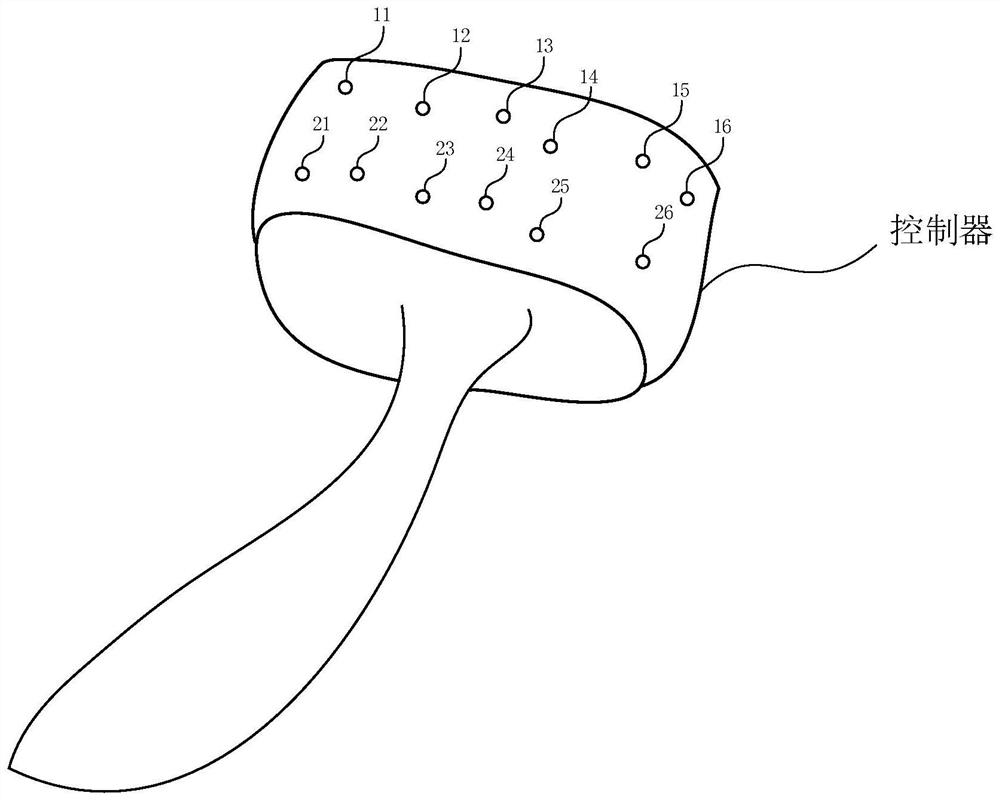 Controller positioning method and device, head-mounted display equipment and storage medium