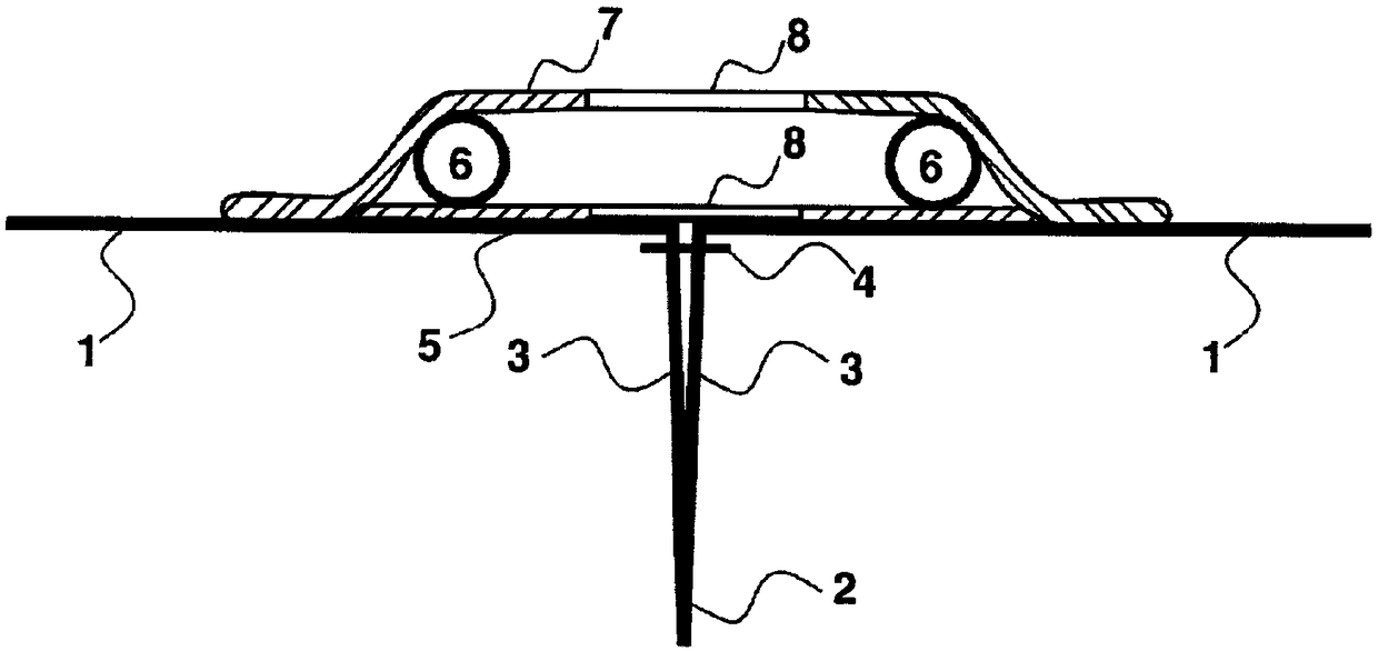 Surgical bandage with stabilizing elements