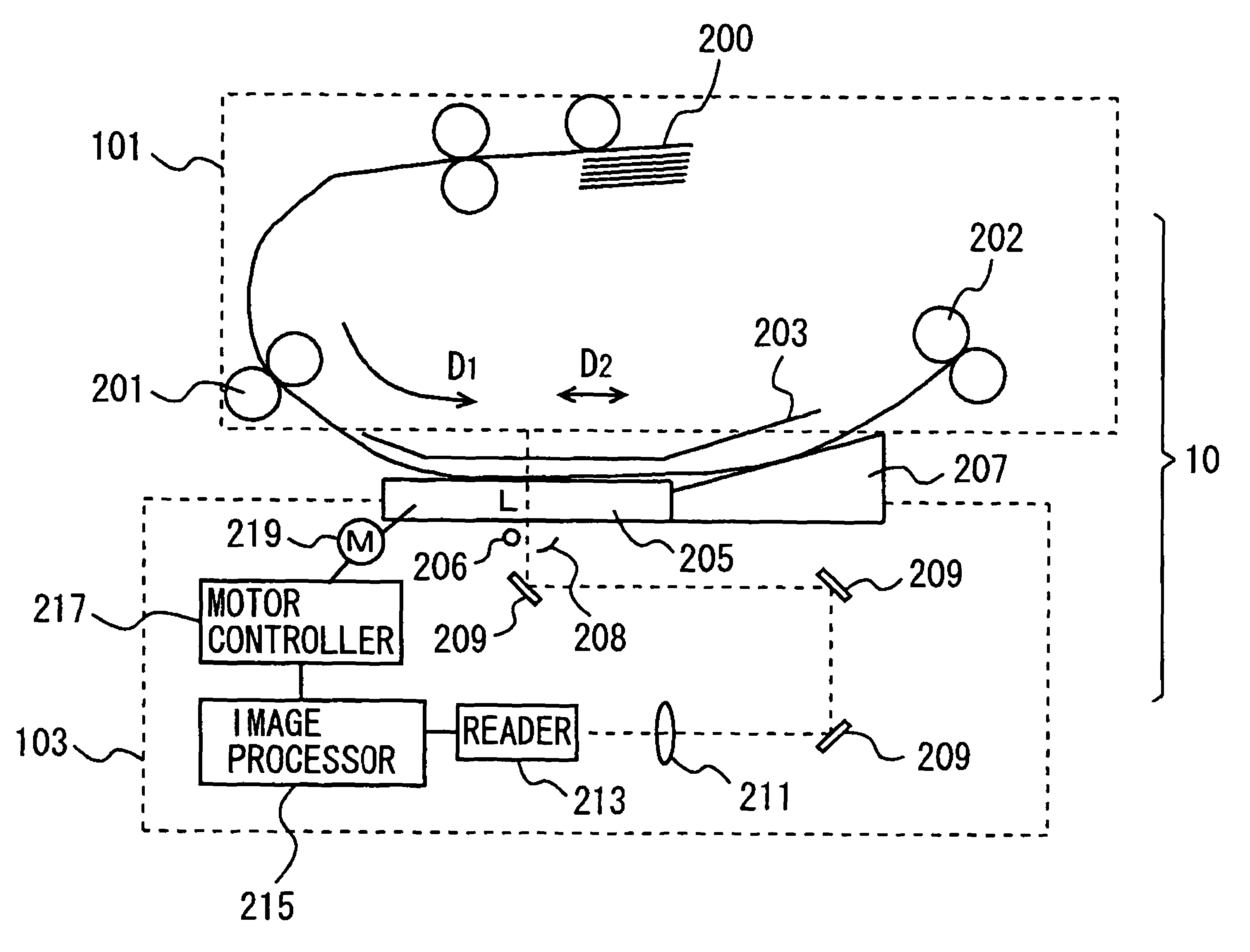 Image reading apparatus correcting noise in image data