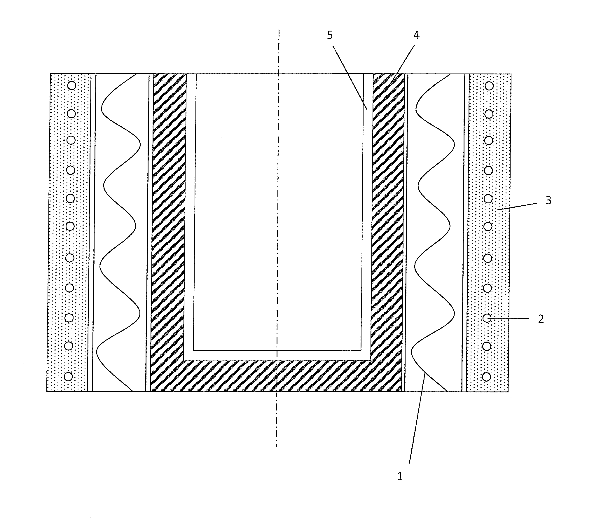 Induction furnace for melting of metals, lining for an induction furnace and method for production of such lining.