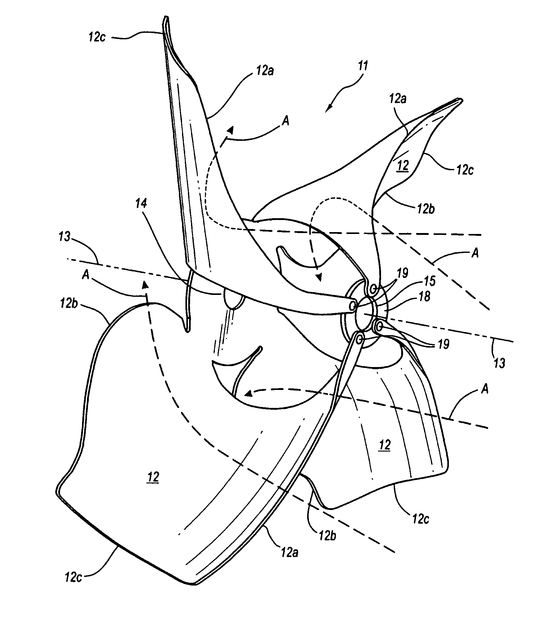 Wind sail receptor