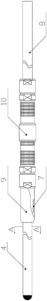 Liquid-level sensor for integrated armoured continuous measurement