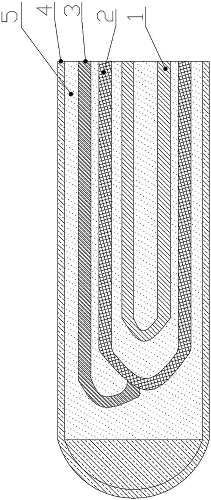 Liquid-level sensor for integrated armoured continuous measurement