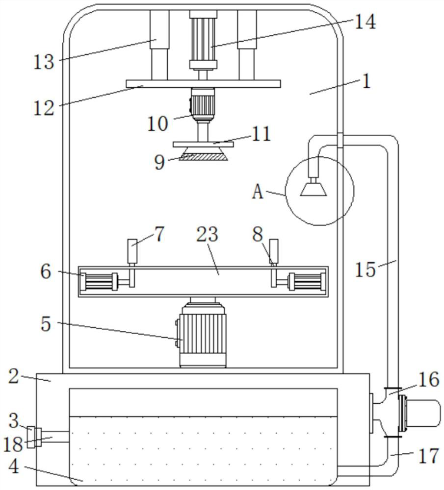 Polishing device for camera lens processing