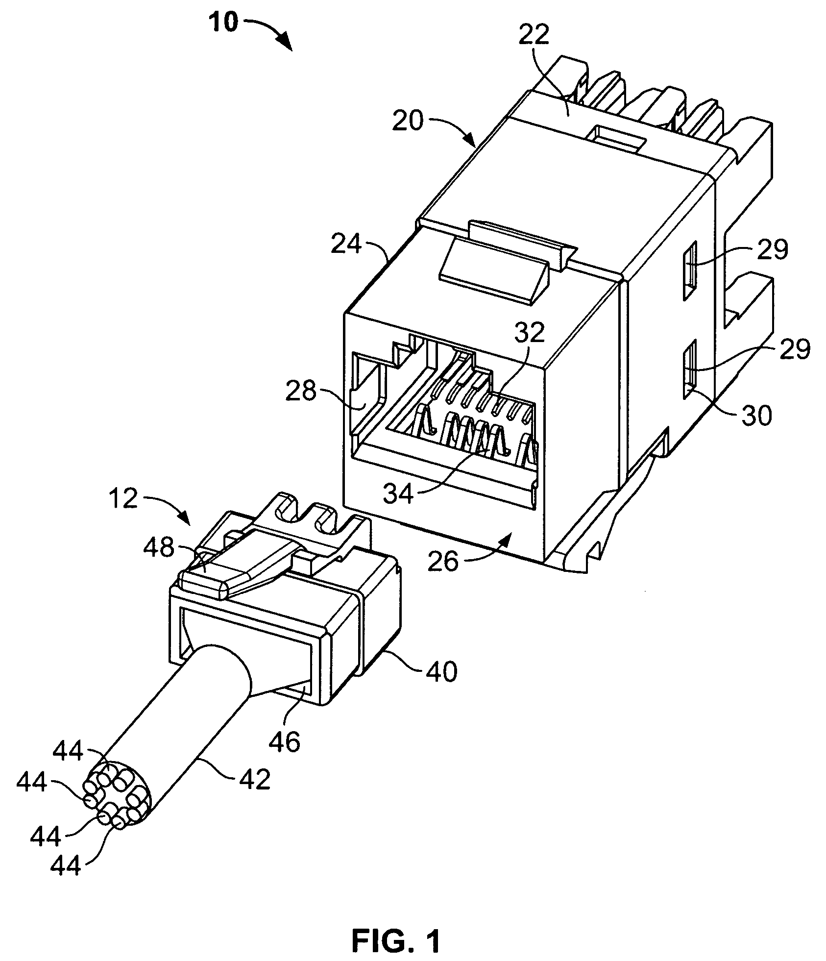 Electrical connector with crosstalk compensation