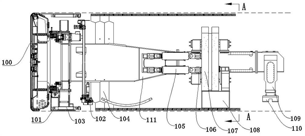 A double structure tbm hydraulic propulsion system and double structure tbm