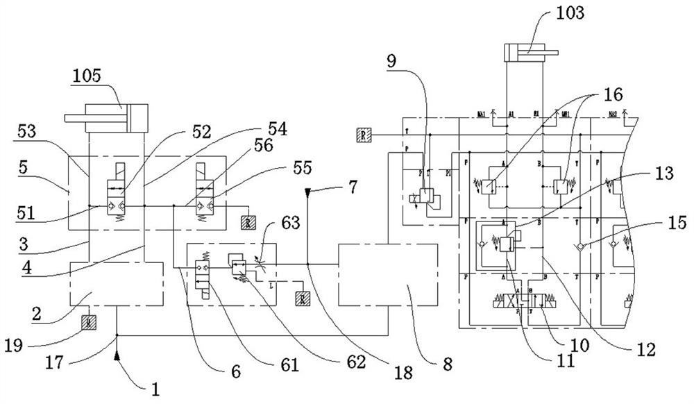 A double structure tbm hydraulic propulsion system and double structure tbm