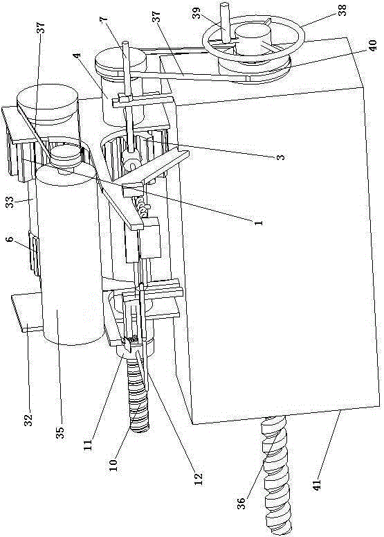 Automatic-feeding lathe tailstock mechanism