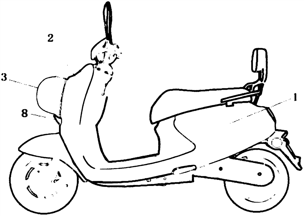 Front panel capable of being used for fixing helmet