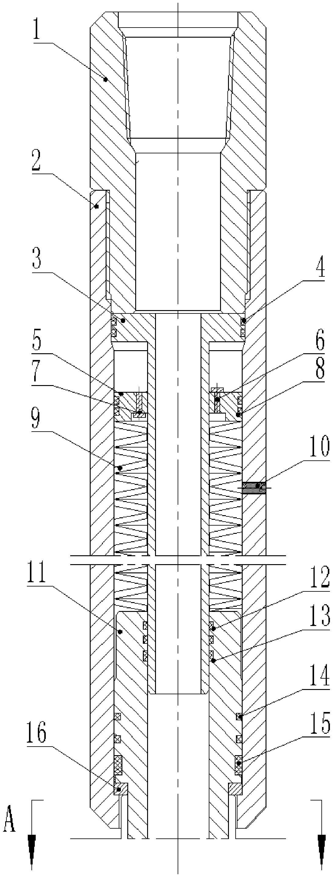 A downhole pressure torsion balance tool