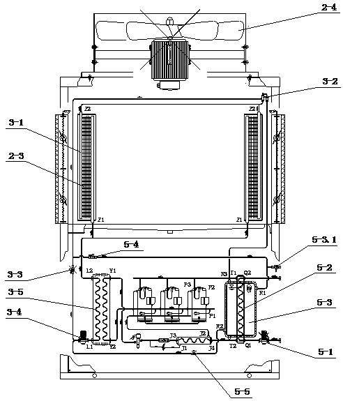 Closed nano-fluid haze absorption heating machine