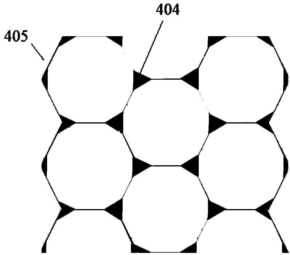 Three-dimensional detector with long honeycomb shell electrode