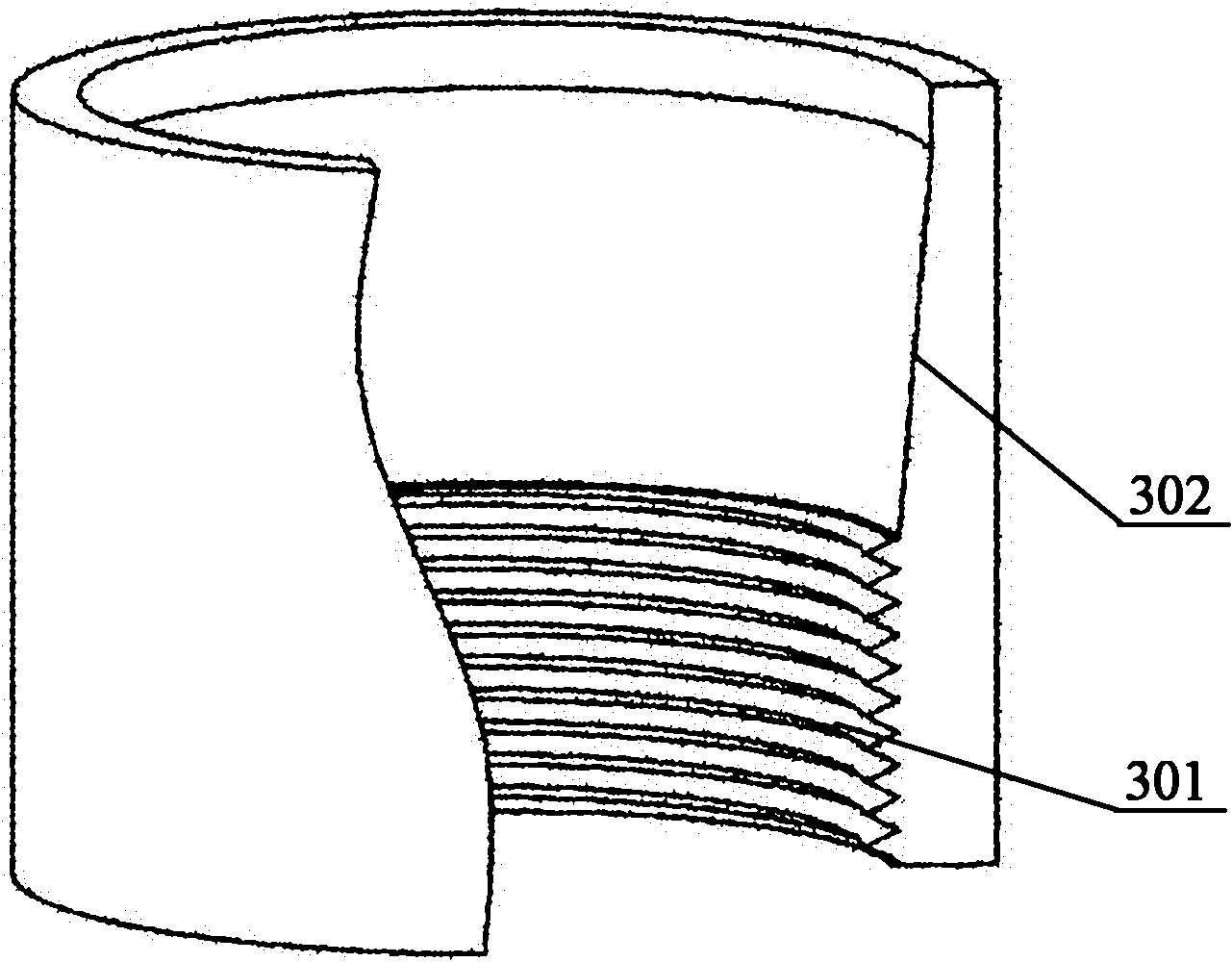 Tubular holder for holding tail end of mechanical arm of holding bone drill