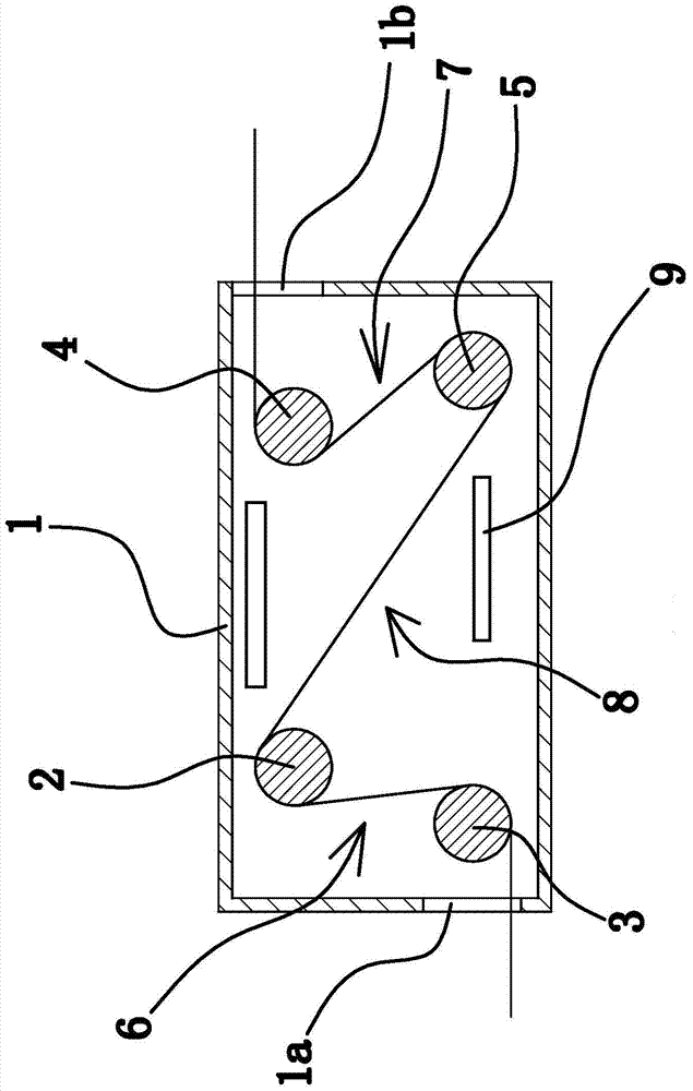 A processing technology and processing device for single-sided piqué