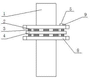 Round thermoelectric generator of automobile exhaust semiconductor