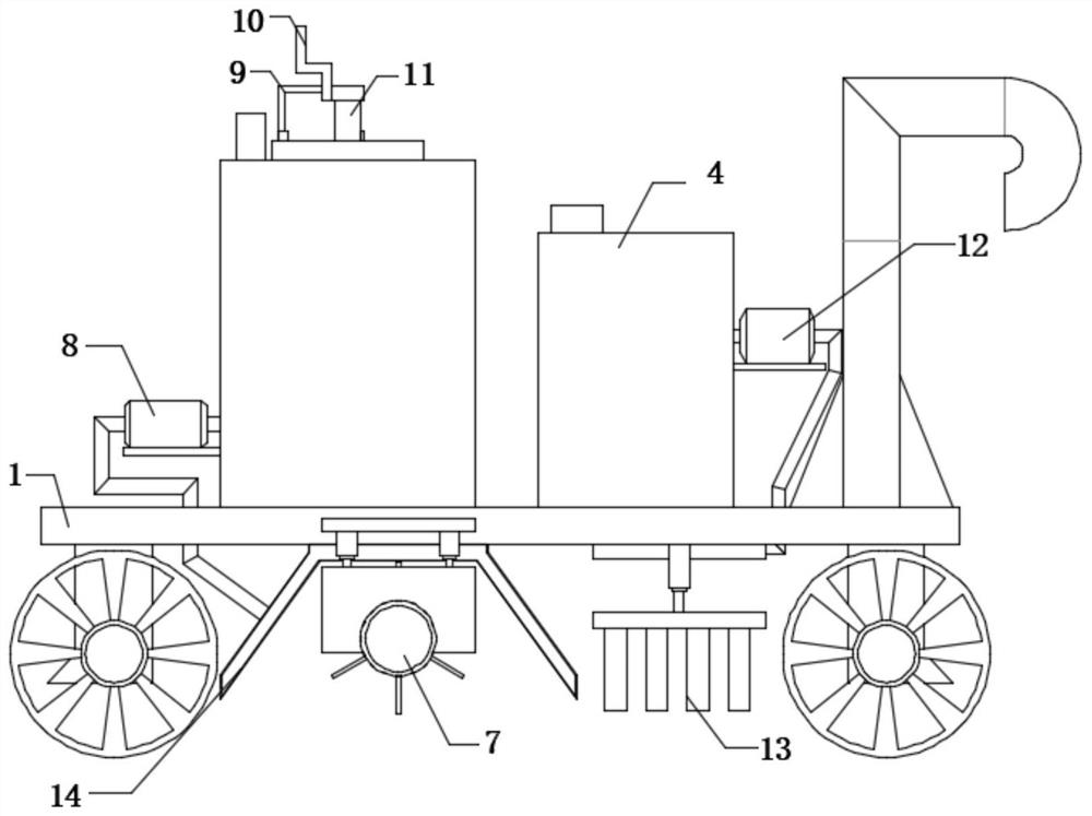 Desertified land remediation device for municipal landscaping