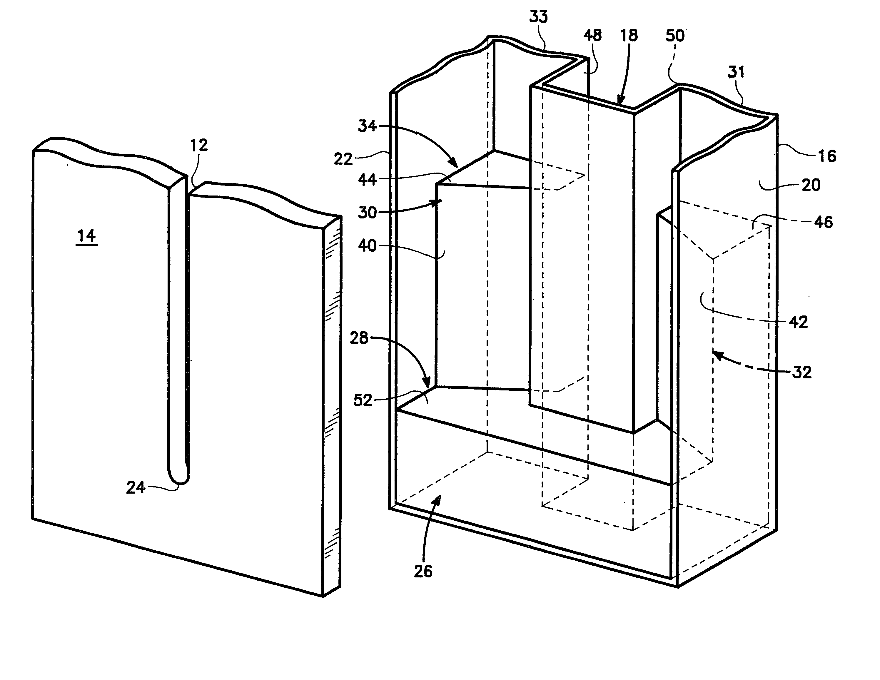 Short resonant ridge waveguide load under radiation slot